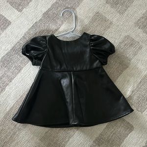 Gap 0-3 Months Faux Leather Dress
